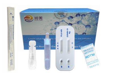 CE批准的SARS-COV-2和流感A+B抗原测试套件
